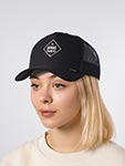 Бейсболка DJINNS арт. HFT Cottoncheck (черный)